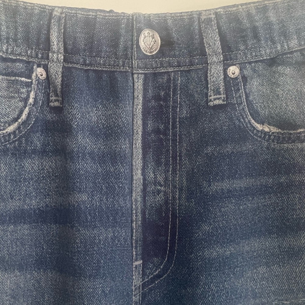 RAG & BONE Wide-Leg Denim Pants with Orange Side Stripe-Sweat Pant Jeans - Picture 5 of 6